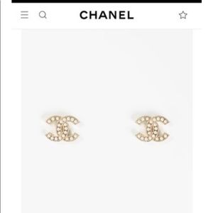 Chanel cc earrings